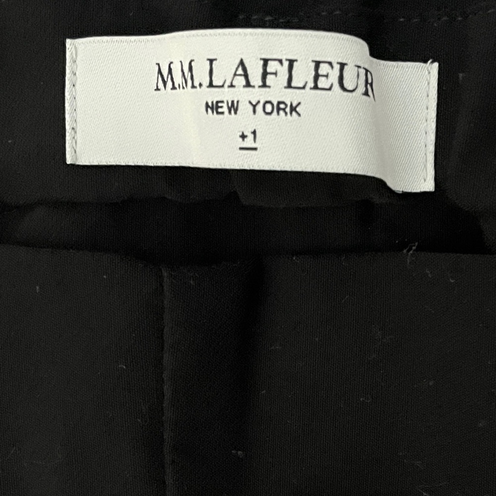 MM Lafleur Black Foster Women Pants 1X Stretch Business Casual Capsule Old Money - Picture 9 of 12